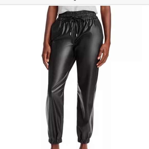 Blank NYC Pants - Blanknyc Faux leather jogger pants